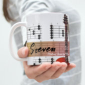 Custom Couple's Name Individuelle Name Gitarre Mus Kaffeetasse