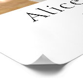 Custom Couples Photo Gift Poster (Ecke)