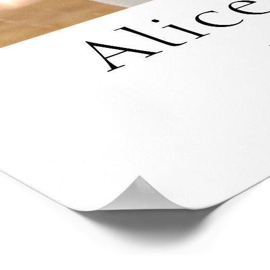 Custom Couples Photo Gift Poster (Ecke)