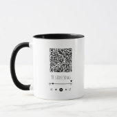 Custom Couple's QR Playlist Mug Tasse (Links)