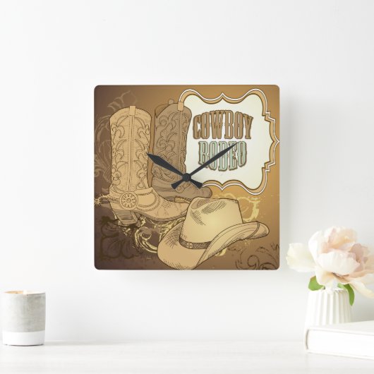 Custom Cowboy Rodeo Wall Uhr (Zuhause)