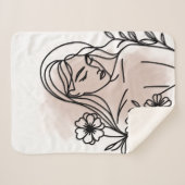 Custom Cozy Sherpa Blanket Sherpadecke (Vorderseite (Horizontal))