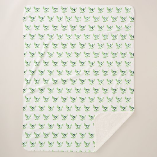 Custom Cozy Sherpa Blanket Sherpadecke (Vorderseite)