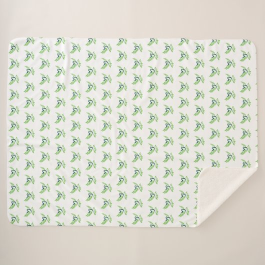 Custom Cozy Sherpa Blanket Sherpadecke (Vorderseite (Horizontal))