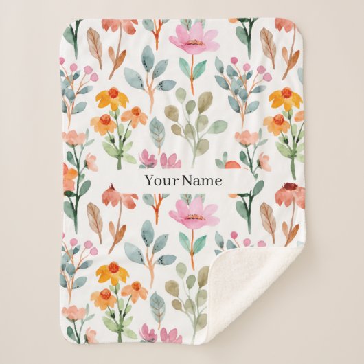 Custom Cozy Sherpa Blanket Sherpadecke (Vorderseite)