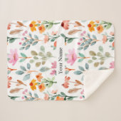 Custom Cozy Sherpa Blanket Sherpadecke (Vorderseite (Horizontal))