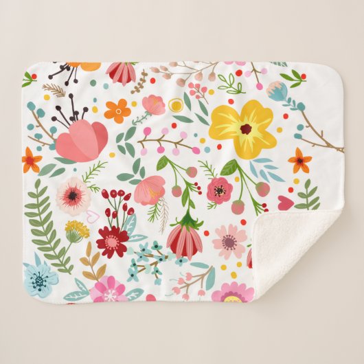 Custom Cozy Sherpa Blanket Sherpadecke (Vorderseite (Horizontal))