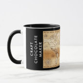 Custom Craft Chocolate Maker Vintage Cacao Map Tasse (Links)
