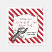 Custom Crawfish Boil Napkins Serviette (Vorderseite)