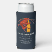 Custom Crawfish Seafood Boom Party Selters Dosenkühler (Seltzer Vorderseite)
