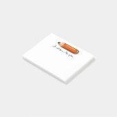 Custom Crayon for Teacher,Einzigartiges Personalis Post-it Klebezettel (angewinkelt)