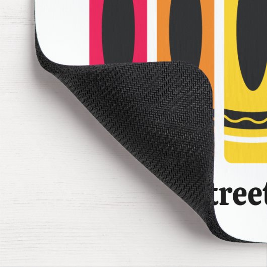Custom Crayon Mouse Pad - mit Schulname Mousepad (Ecke)