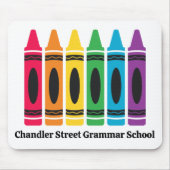 Custom Crayon Mouse Pad - mit Schulname Mousepad (Vorne)