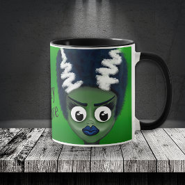 Custom Crazy in Liebe Bride Frankensteins Tasse