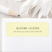 Custom cream personalized minimalist address name (Insitu)