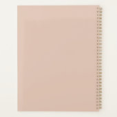 Custom Cream Tan Notebook | Personalisierte Soft B Planer (Rückseite)
