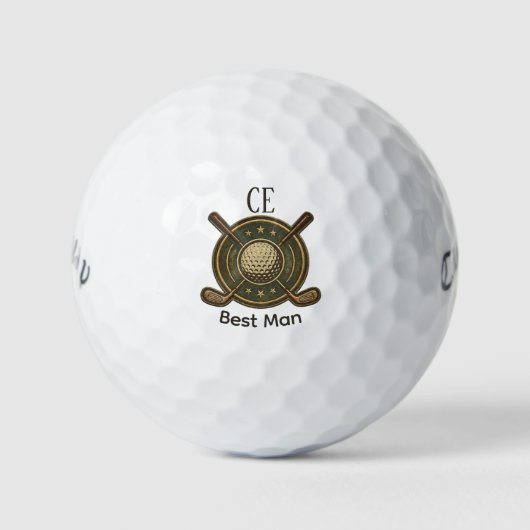 Custom Create Your Own Best Man Golf Golfball (Vorderseite)