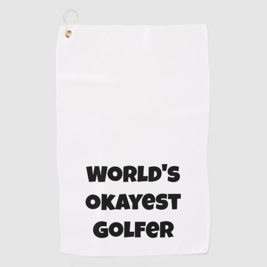 Custom Create Your Own Funny Golf Golfhandtuch (Vorderseite)