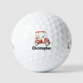 Custom Create Your Own Golf Cart Theme Monogrammed Golfball (Vorderseite)