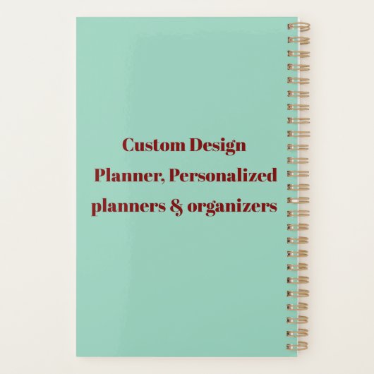 Custom Creative Journal & Planner - Personalisiert Planer (Rückseite)