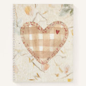 Custom Creative Scrapbook Kraft Papier Herz Notizblock (Vorderseite)