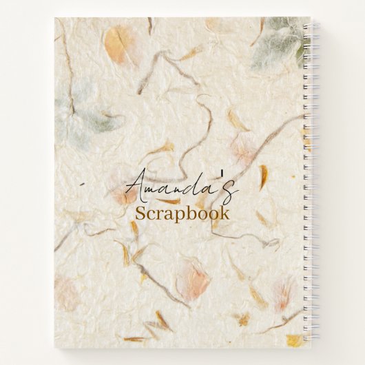 Custom Creative Scrapbook Kraft Papier Herz Notizblock (Rückseite)