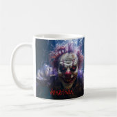 Custom Creepy Clown Horror Halloween Kaffeetasse (Links)
