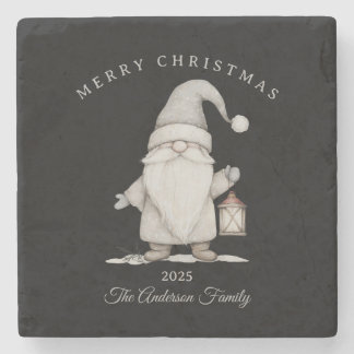 Custom Creme Weiß Gnome Weihnachtsgeschenk Steinuntersetzer