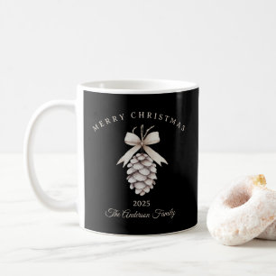 Custom Creme weiß pineca Weihnachtsgeschenk Kaffeetasse