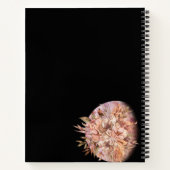 Custom Crescent Moon und Blume Journal Notizblock (Rückseite)