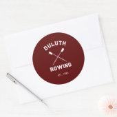 Custom Crew Ruderverein Runder Aufkleber (Umschlag)