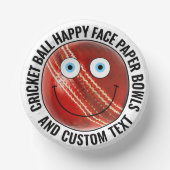 Custom Cricket Theme Party BLAUE EYES Happy Face 7 Pappteller (Vorderseite)