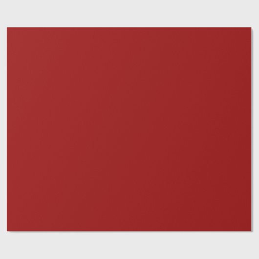Custom Crimson Matte Wrapping Paper Geschenkpapier (Flach)