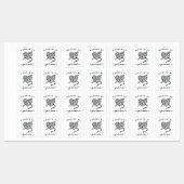 Custom Crochet Iron on Label for crafter Etiketten (Blatt)