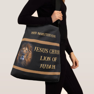 Custom Cross Body Bag Jesus Christus Löwe Judah Tragetaschen Mit Langen Trägern
