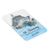 Custom Cruise 10. Wedding Anniversary Keepake Magnet (Rechte Seite)