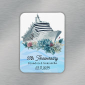 Custom Cruise 50. Wedding Anniversary Keepake Magnet