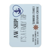 Custom Cruise Door Familie Personalisiert Aw Schif Magnet (Vertikal)