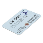 Custom Cruise Door Familie Personalisiert Aw Schif Magnet (Linke Seite)