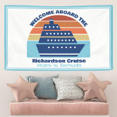 Custom Cruise Ship Sunset Blue Willkommen an Bord Banner