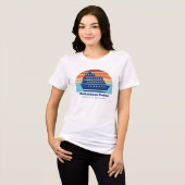 Custom Cruise Ship Sunset Family Trip Frauen Tri-Blend Shirt (Vorderseite voll)