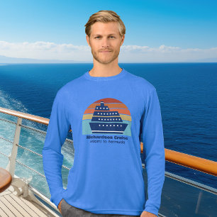 Custom Cruise Ship Sunset Family Trip Langschläfch Tri-Blend Shirt