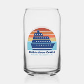 Custom Cruise Ship Trip Sunset Keepake Dosenglas (Vorderseite)