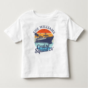 Custom Cruise Squad Family Group Freunde Sunset Kleinkind T-shirt