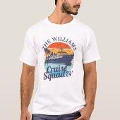 Custom Cruise Squad Family Group Freunde Sunset T-Shirt (Vorderseite)