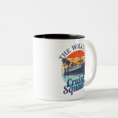 Custom Cruise Squad Family Group Freunde Sunset Zweifarbige Tasse (VorderseiteRechts)