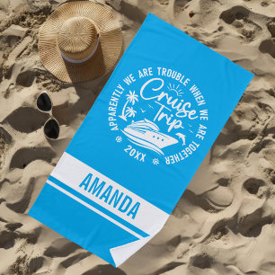 Custom Cruise Trip 2025 Sommerurlaub Vacay-Modus Strandtuch