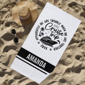 Custom Cruise Trip 2025 Sommerurlaub Vacay-Modus Strandtuch