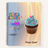 Custom Cupcake Back to School Spirale Notebook Notizblock (Vorderseite)