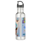 Custom Cupcake Back to School Water Bottles Edelstahlflasche (Rückseite)